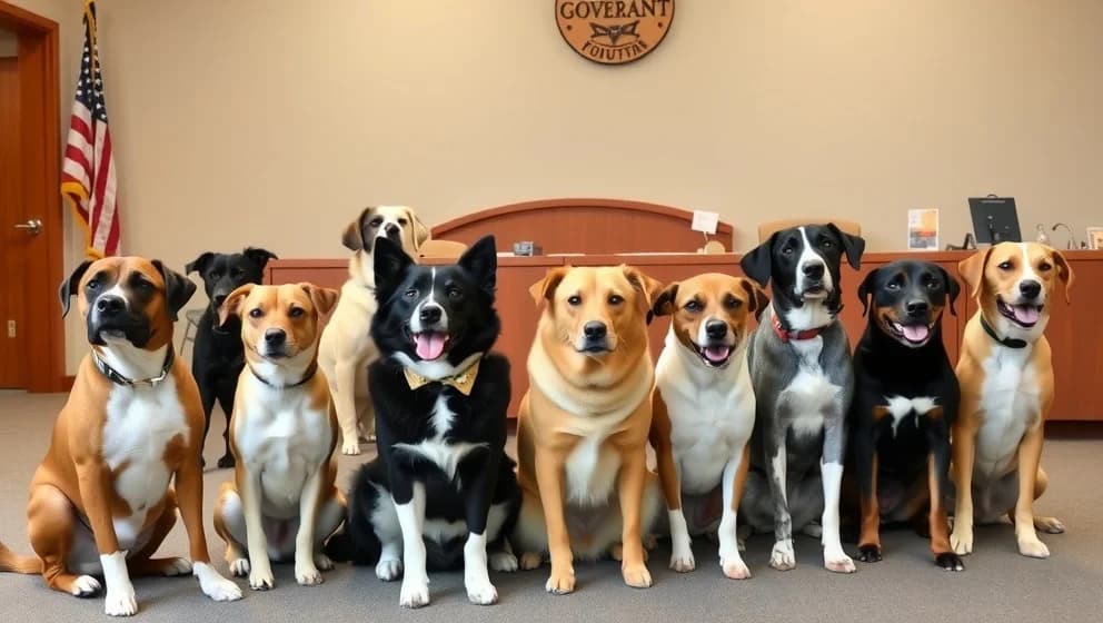 Länsstyrelsen hundar till salu